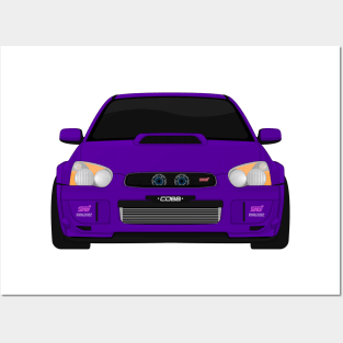 IMPREZA PURPLE Posters and Art